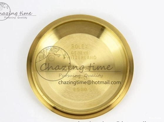 MiroTime 0121 WaterResistant Day Date 36 YG RAF 1:1 Best Edition Brown Oman Dial Diamonds Bezel on YG Bracelet A 1518